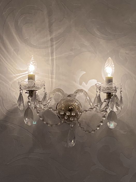 Conjunto de lustre + 2 apliques de parede