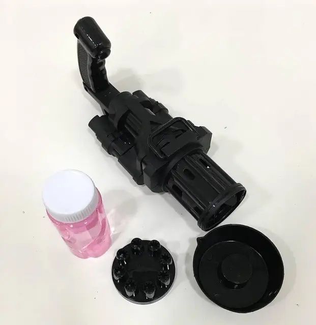 Дитяча іграшка Gatling Electric Bubble GUN машинка для бульбашок, гене