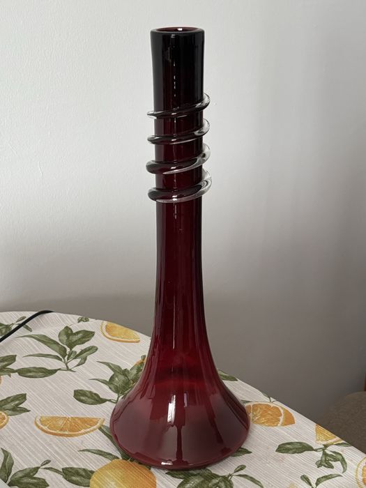 Wazon Tarnowiec Słuczan-Orkusz szklo prl