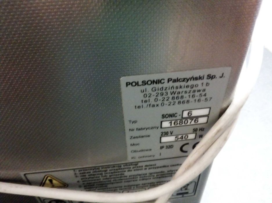 Myjka ULTRADŹWIEKOWA polsonic sonic 3 profes