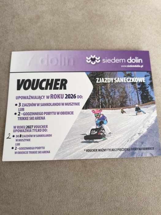 Voucher, karnet na sanki