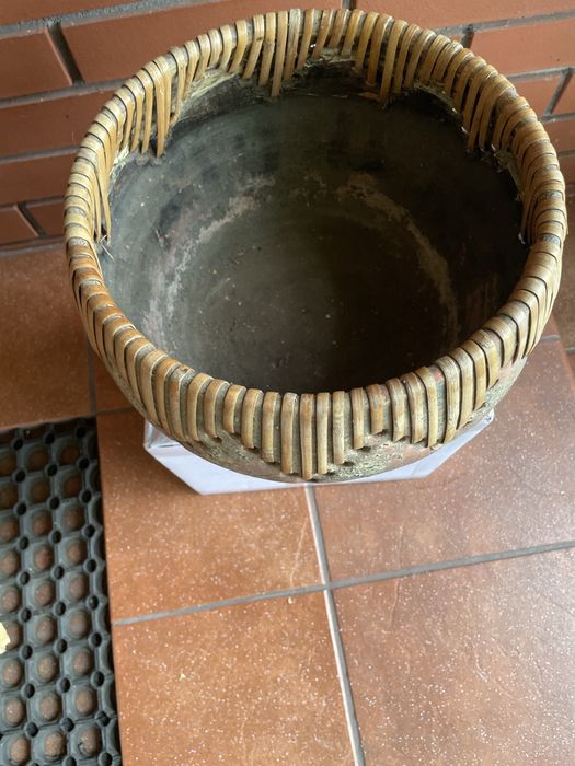 Osłonka gliniana Ø30 cm wys.17,5 cm stan bdb