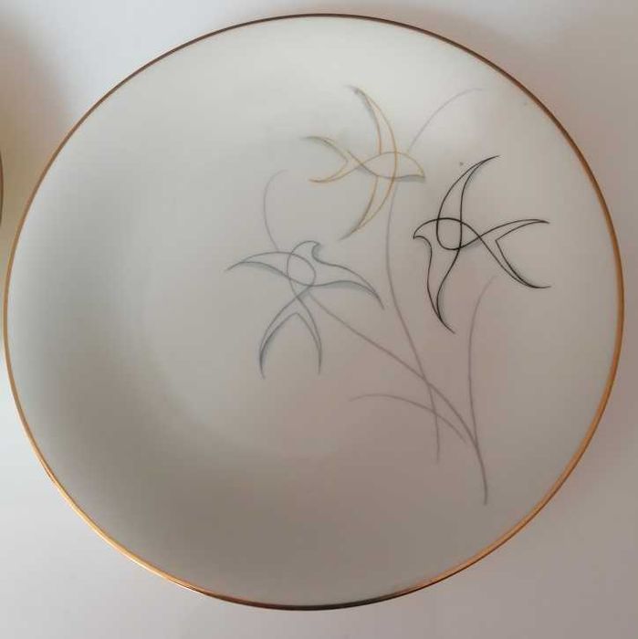 Pratos porcelana Alka Kunst Bavaria, andorinhas