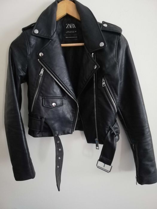 ramoneska Zara xs s 34 36 czarna ramoneska biker Zara xs s 36