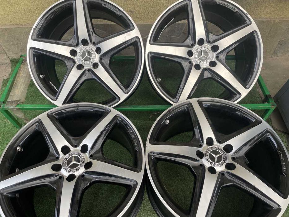 Диск R18 8.5,9.5J 5*112  ET48 DIA66.6 - Литий,Вживаний A2184011402 AMG American Racer