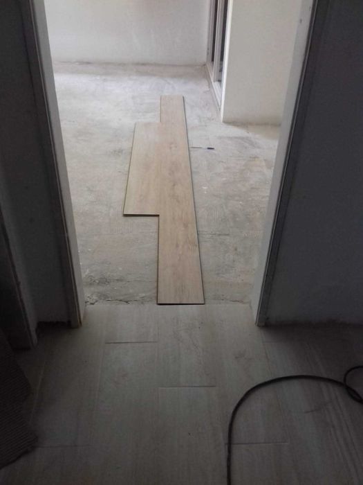 Aplicação chão  flutuante