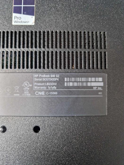HP ProBook 640 G2 Win 11Pro Intel Core i5 4x2,3GHz 16GB DDR4 256GB