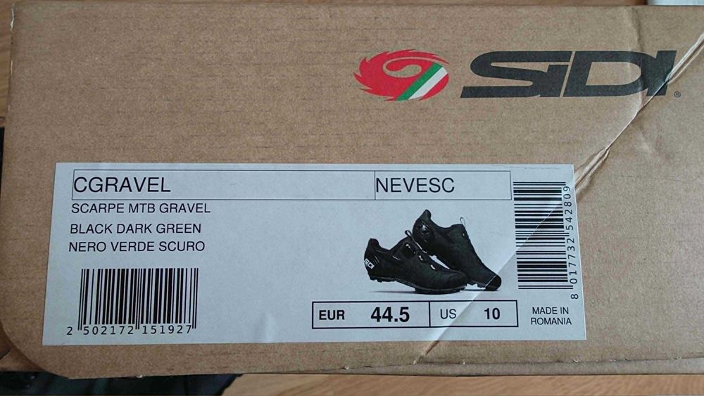 Велотуфлі МТБ Sidi Gravel Black - Dark Green (44.5)
