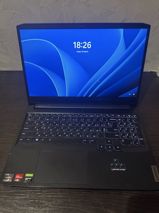 Потужний ігровий Ноутбук Lenovo Ryzen 5 5600h, GTX 1650, ddr4 16, ssd 512