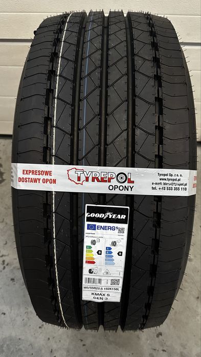 2050netto Opona GOODYEAR 385/55 R22.5 KMAX S G3 PRZÓD