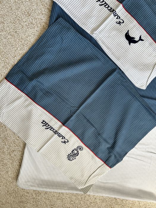 Pościel marynistyczna bawelniana biel granat niebieski morska 190x 130