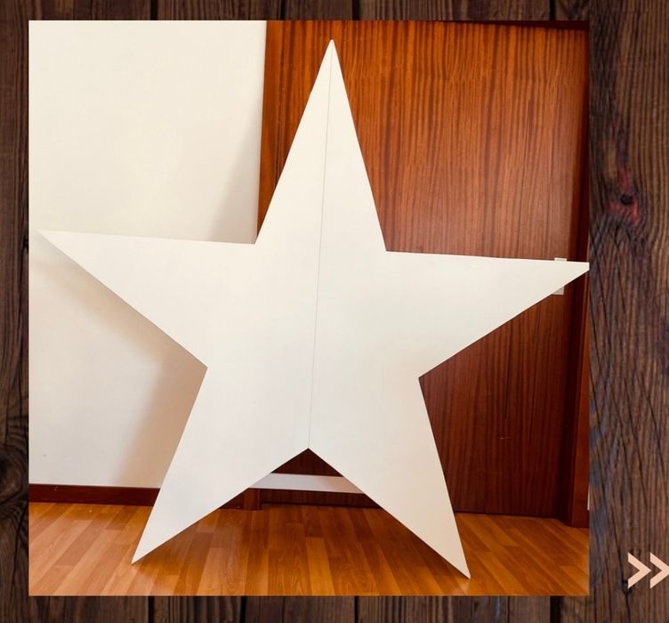 Painel Estrela em madeira (mdf) para decorações