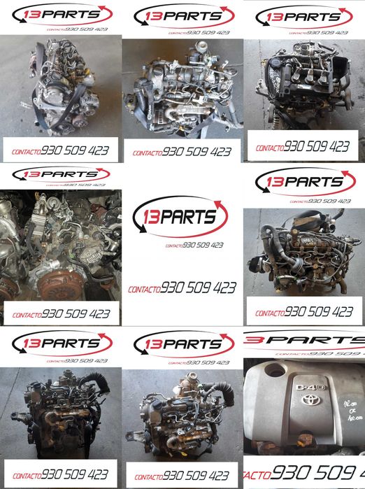 Diversos Motores Toyota 1.4 D4D + 2.0 D4D + 2.2 D4D + 1.0 VVTi