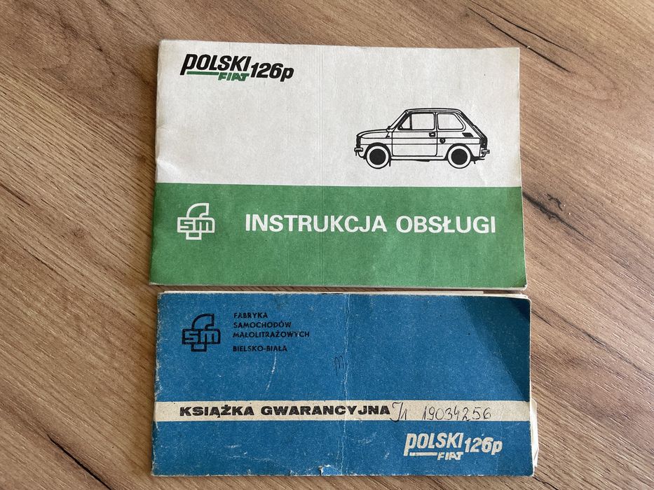 Karta gwarancyjna oraz instrukcja obslugi fiat 126p