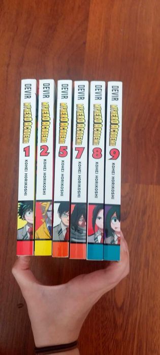 Manga My Hero Academia — Volumes 1, 2, 5, 7, 8, 9 (Editora Devir)