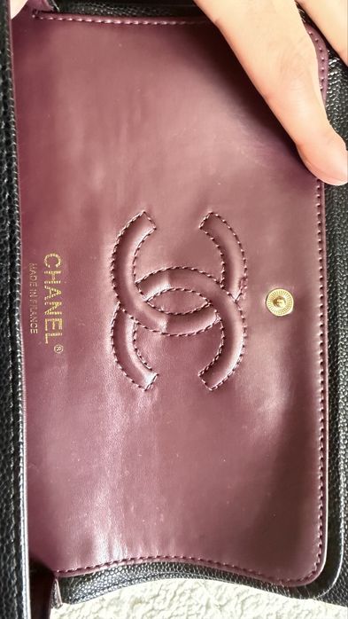 Torebka chanel black classic flop