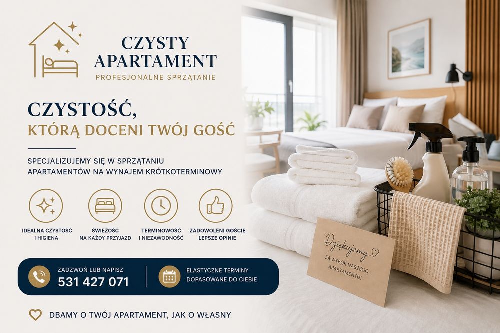 Czysty apartament - profesjonalne sprzątanie apartamentów
