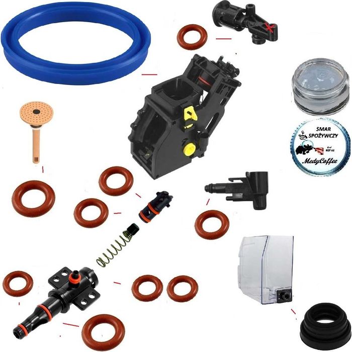 Zestaw Uszczelek zaparzacza Saeco Philips LatteGo