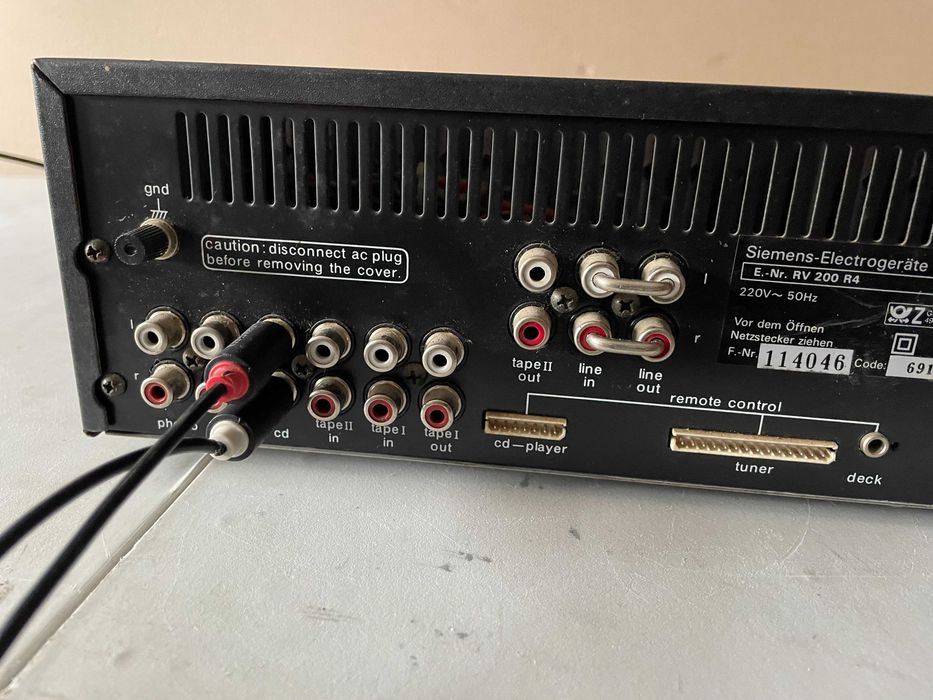 Amplituner siemens rv 200 60w kanał