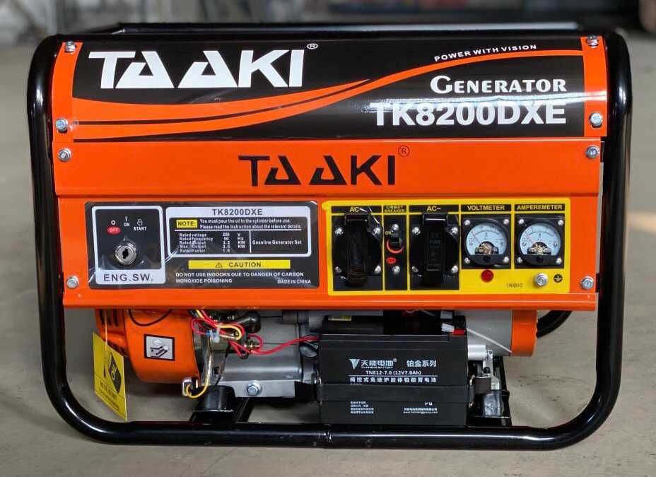 Генератор бензиновий ТААКІ 3,2 3,5кВ з електростартером