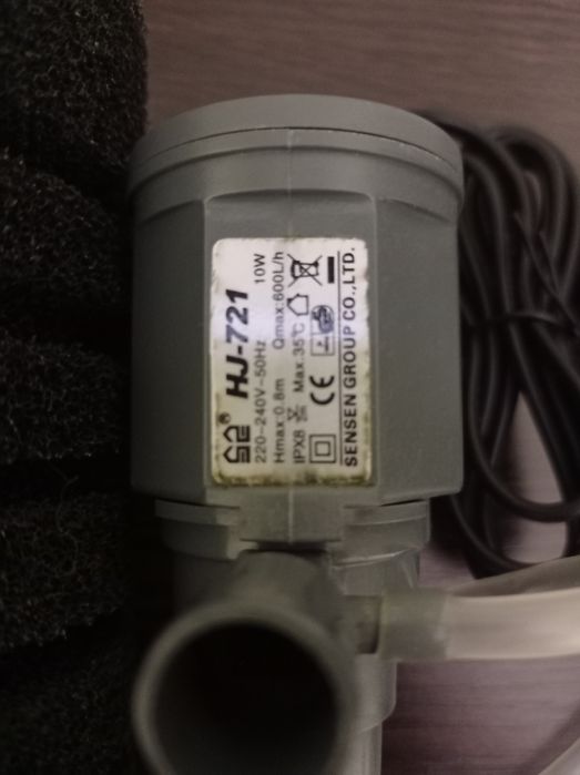 Фільтр-помпа з мочалкою та обігрівач