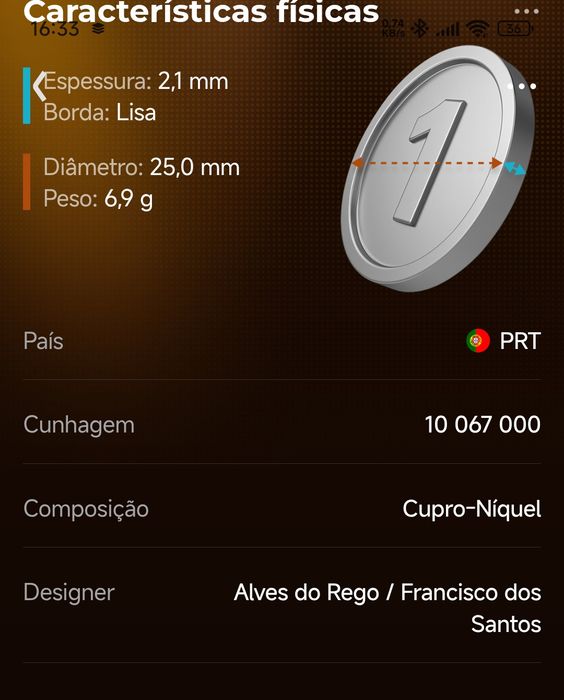 Moeda antiga de Portugal