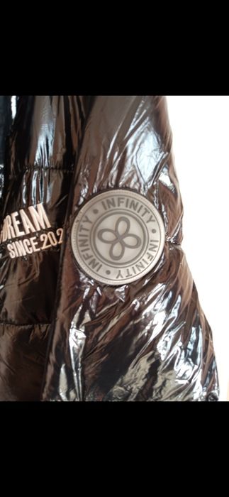 Fly Luksury NOWA Ciepła Gruba Lekka Zimowa Kurtka z Kapturem 46/18