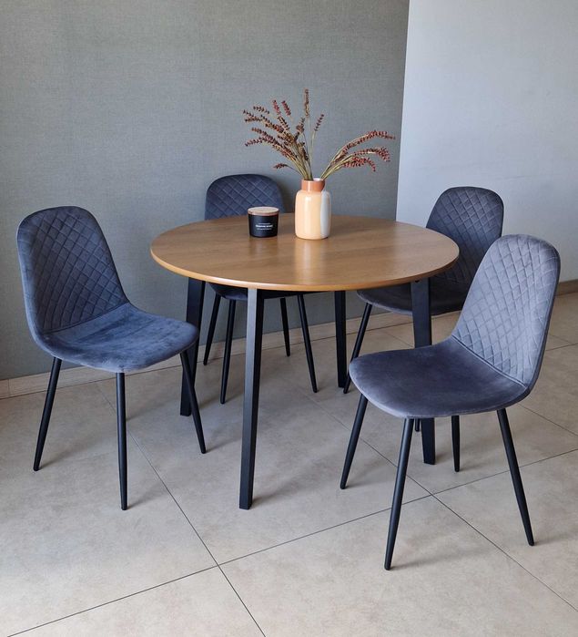 Welurowe krzesło tapicerowane do salonu i jadalni. Nowe. Wysyłka 24h