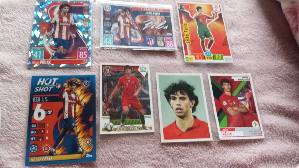 Cards e cromos João Félix incluindo cristal
