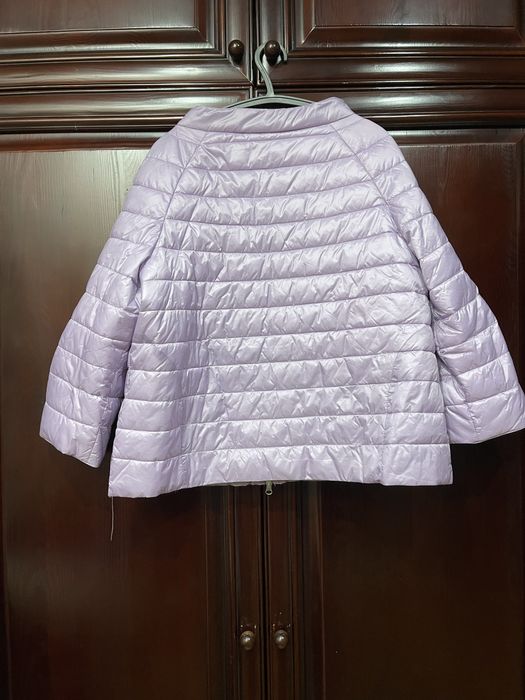 Жіноча весіння куртка з рукавом 3/4, дуже легка, світло бузкового коль