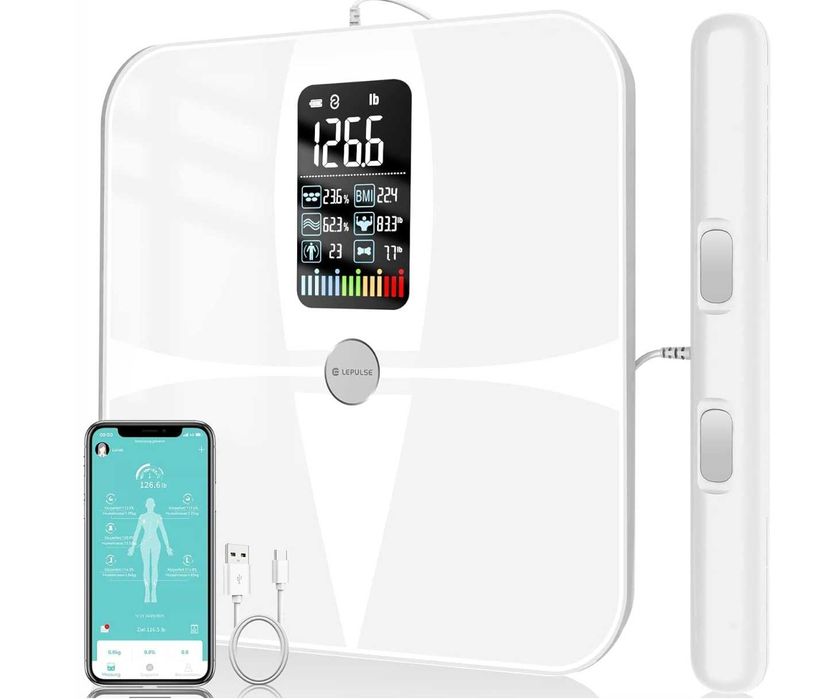 Inteligentna waga podłogowa Lescale do 180 kg