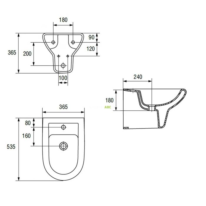 Bidet i miska wc Ceresanit Iryda B