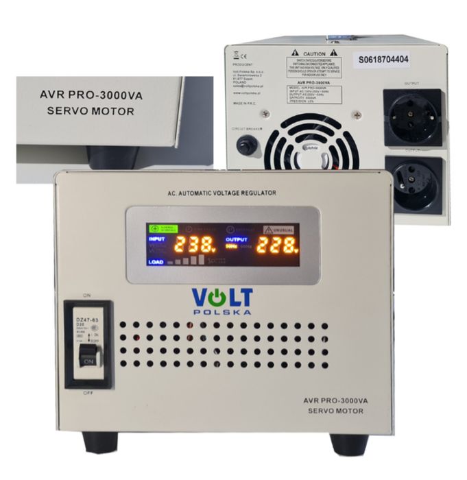 Volt AVR PRO 3000VA stabilizator napięcia sieciowego