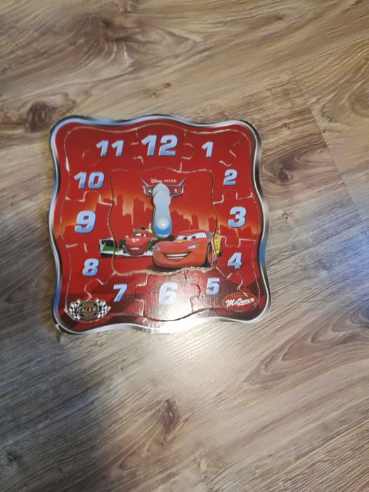 Zestaw zygzak mcqueen szlafrok worek zegar