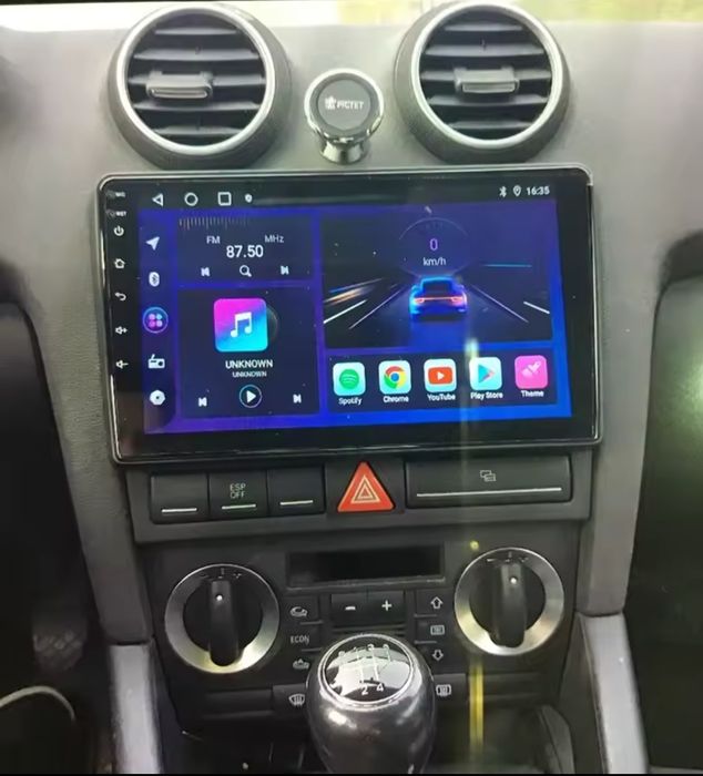 Rádio Android 14 com GPS Audi A3 8P (Artigo Novo)