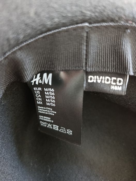 Czarny kapelusz damski H&M