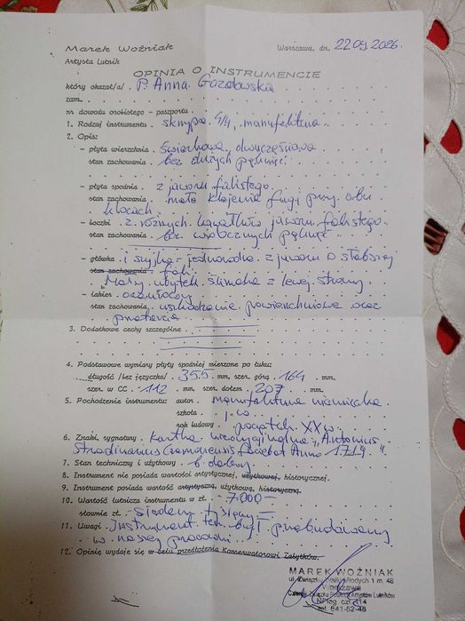 Skrzypce Manufaktura niemiecka