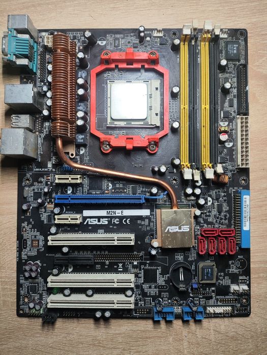 Материнська плата Asus M2N-E (Socket AM2,не робоча) + процесор Athlon 64 X2