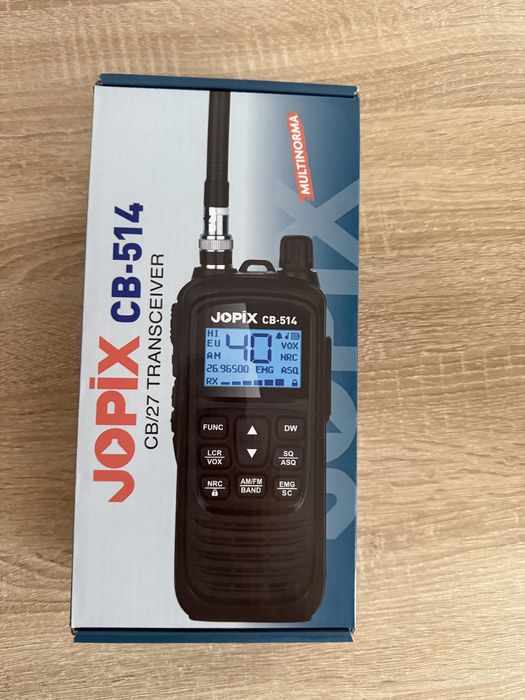 Ręczne CB Jopix CB514 z NRC ASQ AM/FM + akumulator + car-adapter + USB-c