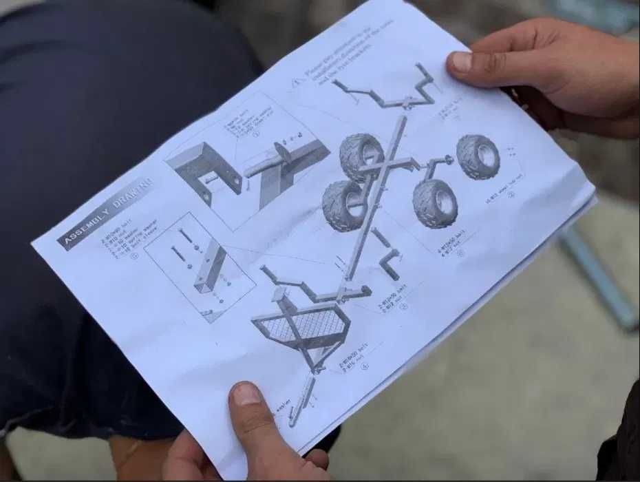 Прицеп до квадроцикла причіп самоскид SHARK 1500 садовий Can Am причеп