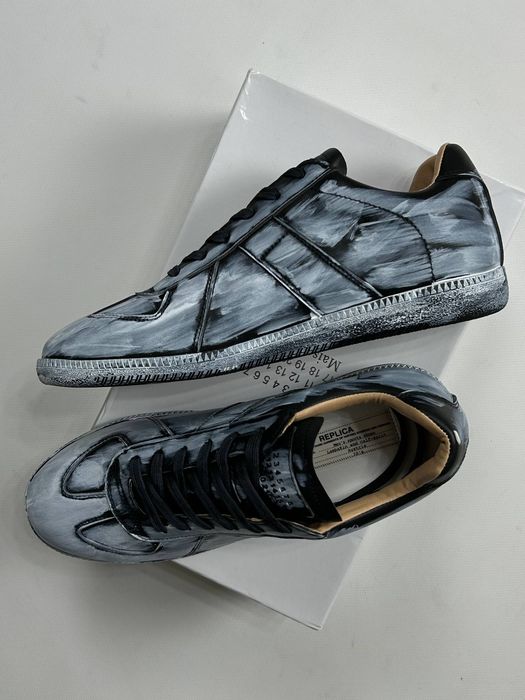 Maison margiela Replica Gats біло-чорні кеди кеды кроссовки 43 42 41