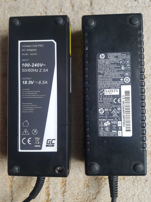 Zasilacz ładowarka  HP 135W i Green Cell Pro AD47P 120W