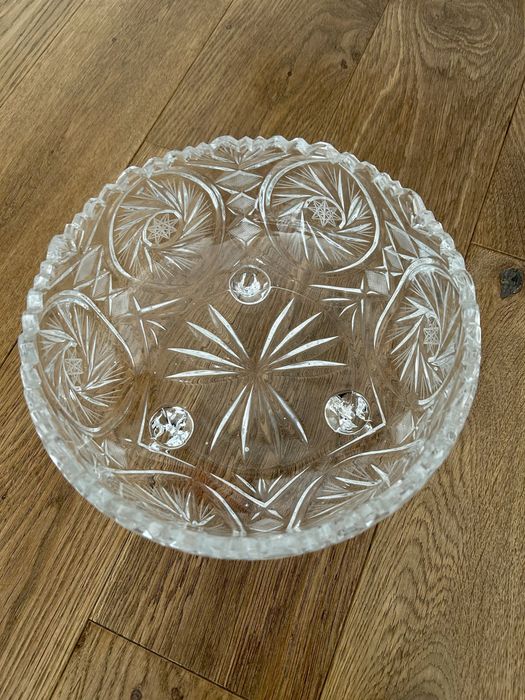 Miska miski wazy kryształ kryształowe PRL