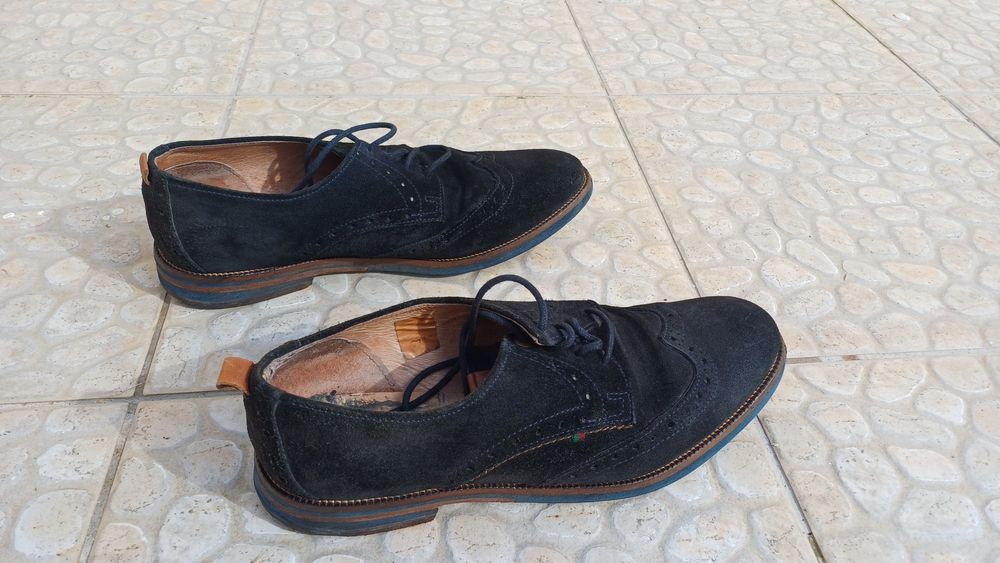 Sapatos formais azul em camurça - Homem - 40