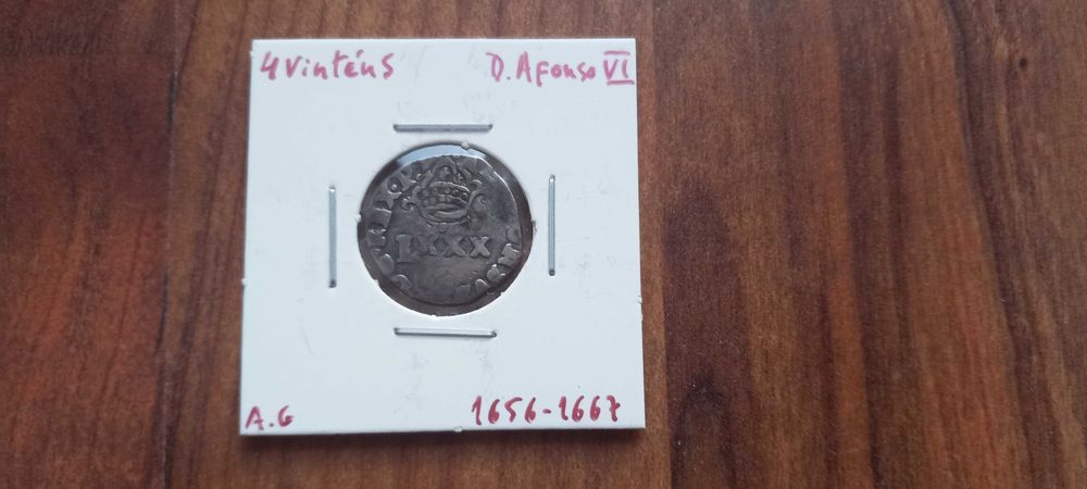 Moeda 4 Vinténs D. Afonso VI
