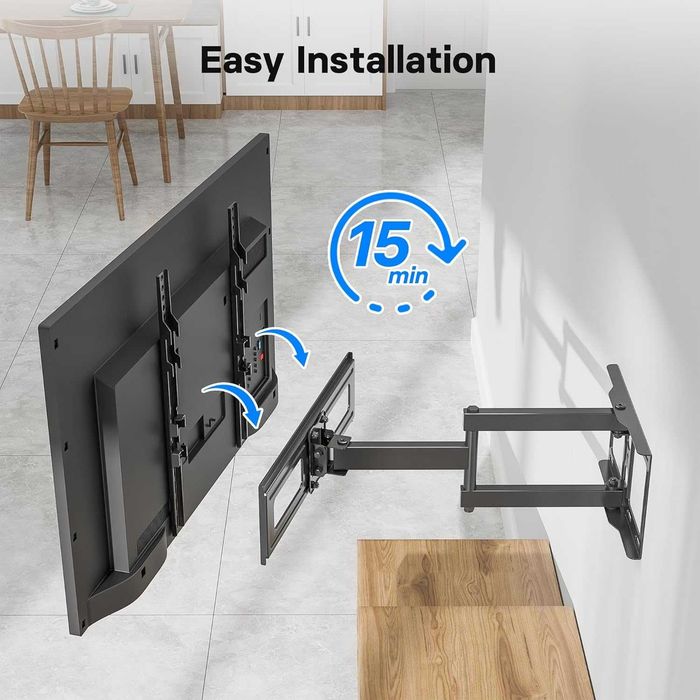 BONTEC Uchwyt Ścienny do TV 26-60" | Udźwig 45kg | VESA 400x400