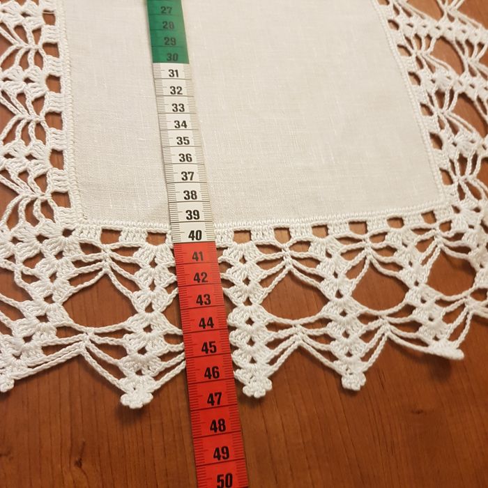 Panos de renda feitos à mão