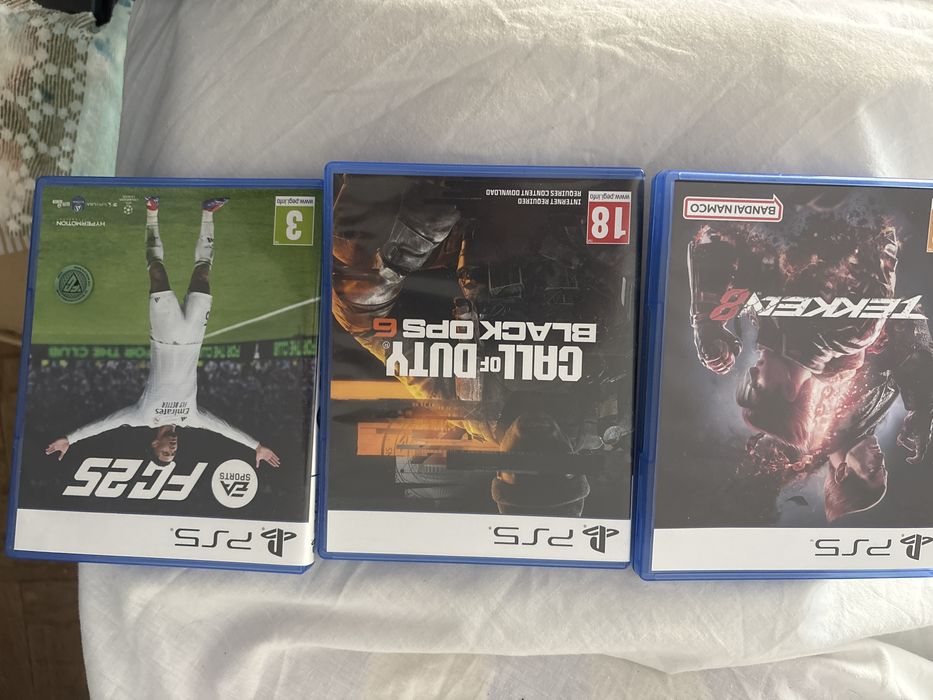 3 Jogos PS5 (FC25, Tekken 8, Call of Duty) – Como Novos
