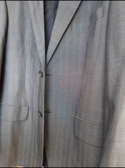 3-częściowy garnitur męski w prążki Dagstój