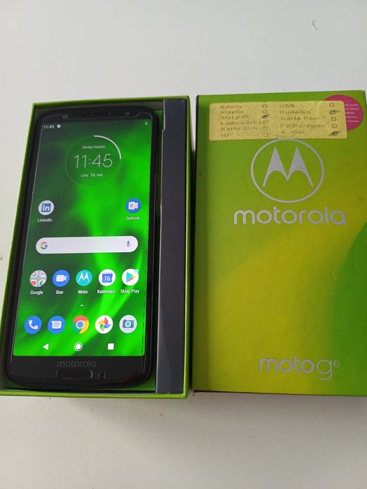 Motorola Moto G6 3GB/32GB – Deep Indigo, sprawny, NFC, Dual SIM